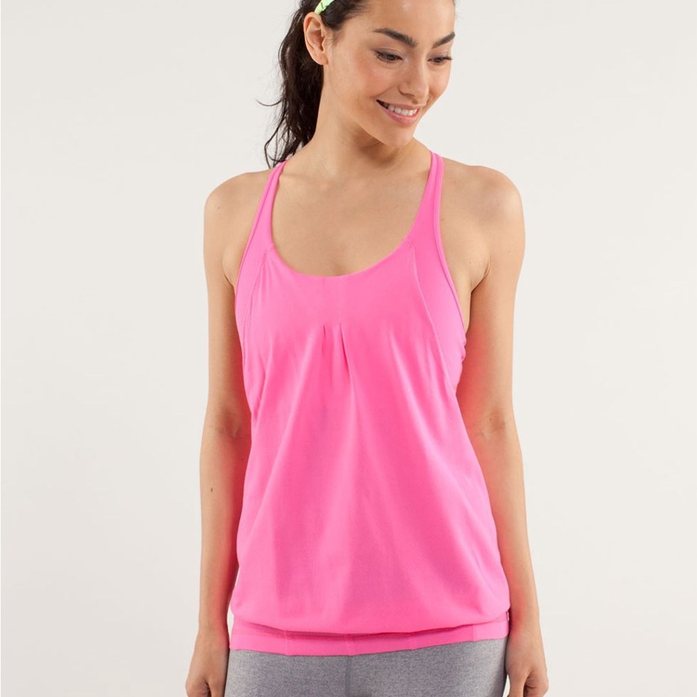 Lululemon Practice Freely Pink Tank